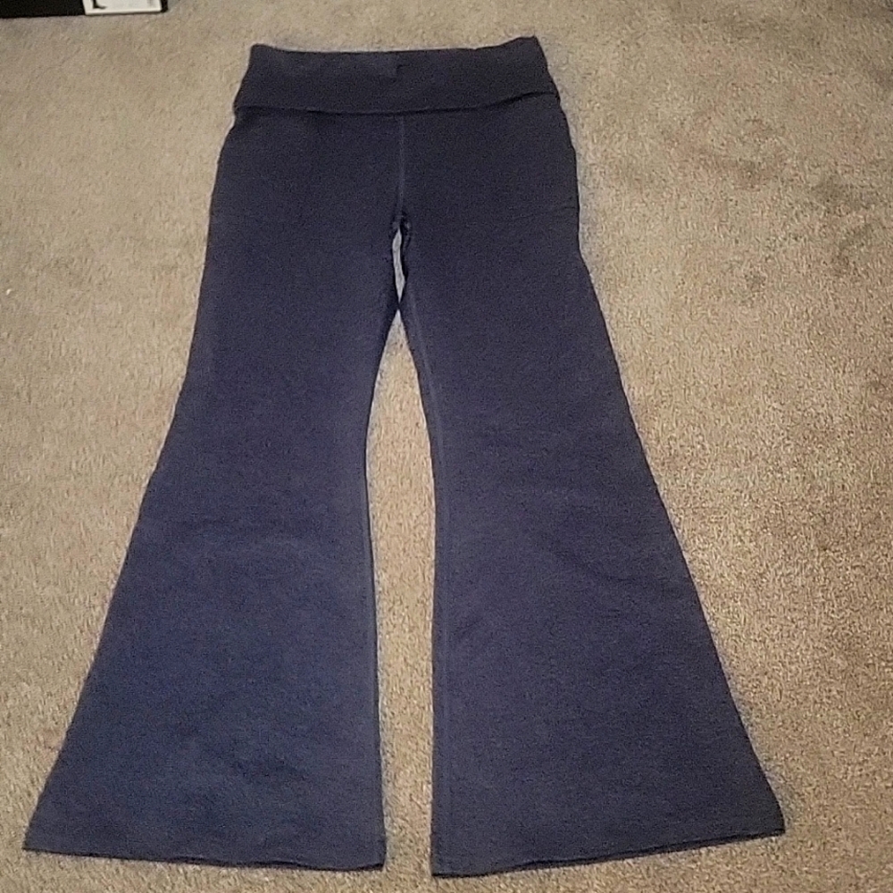 Women's Navy Flared Pants